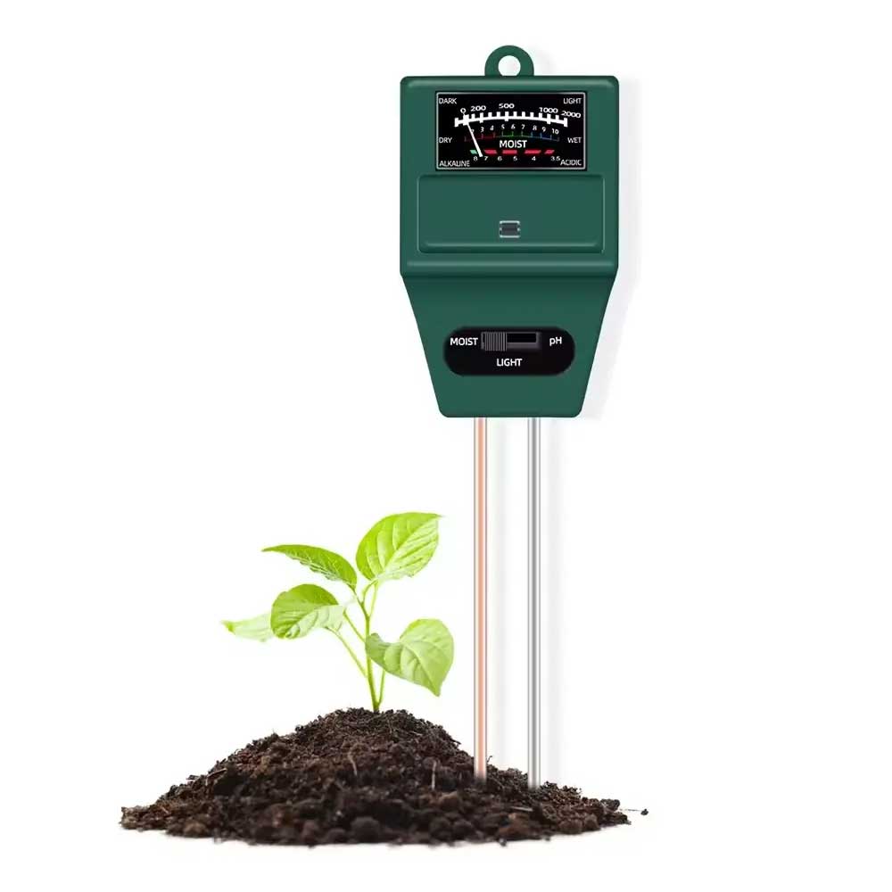 3-in-1 Soil Moisture, Light, and pH Meter - Monitor Plant Health Easily - Thermometer Specialist