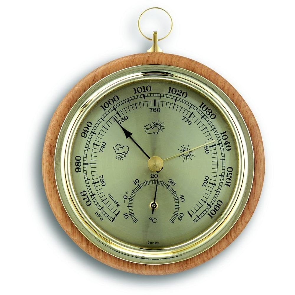Beech Barometer 13.5cm - Thermometer Specialist