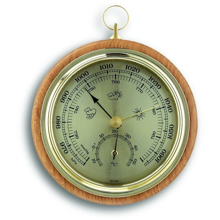 Beech Barometer 13.5cm - Thermometer Specialist