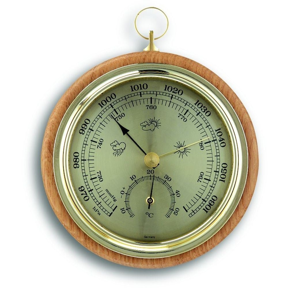 Beech Barometer 13.5cm - Thermometer Specialist