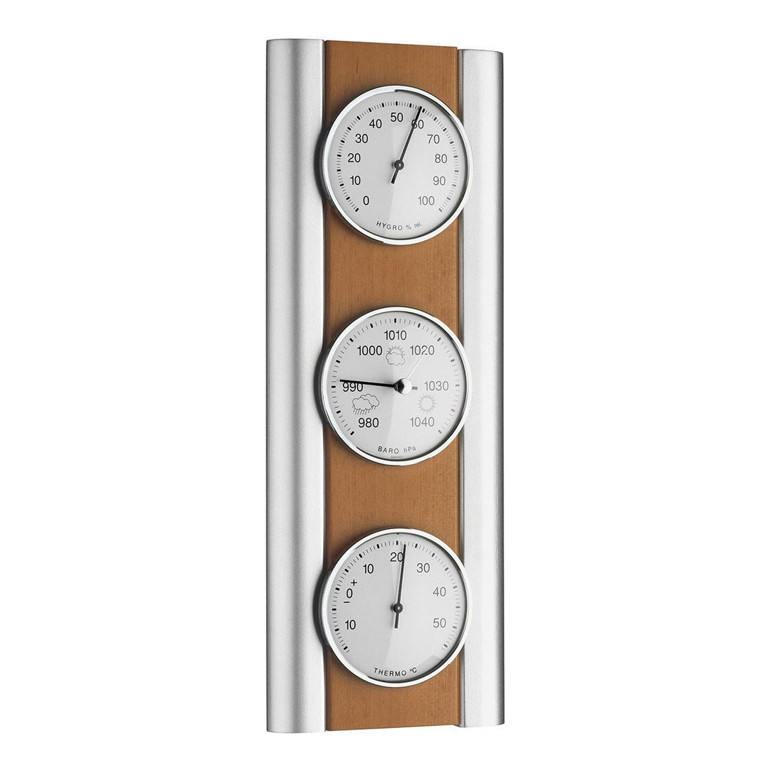 Beech Barometer Modern Design 35cm - Thermometer Specialist