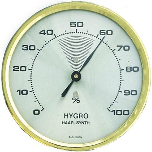 Brass Hair Hygrometer 7cm - Thermometer Specialist