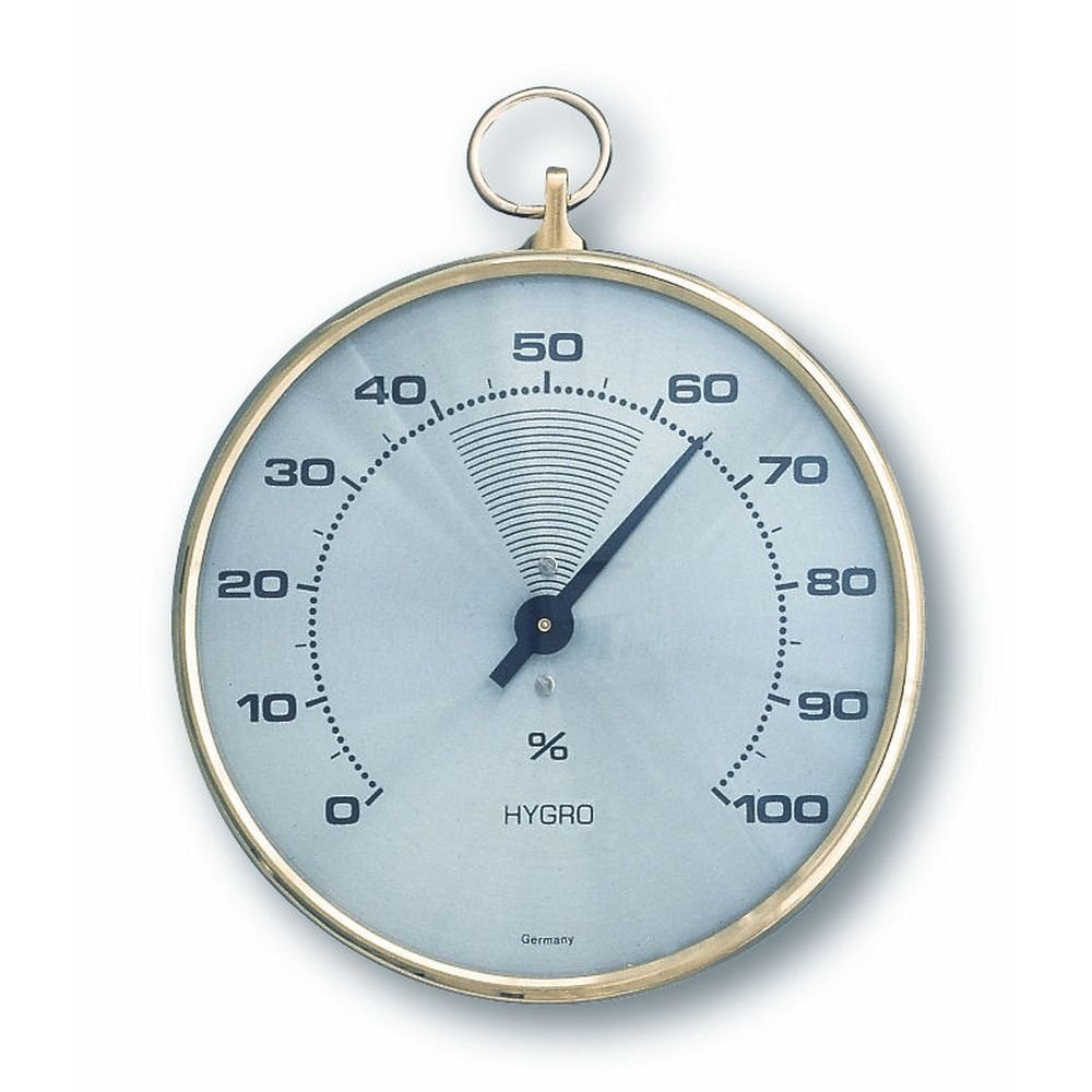 Brass Hygrometer 10.2cm - Thermometer Specialist