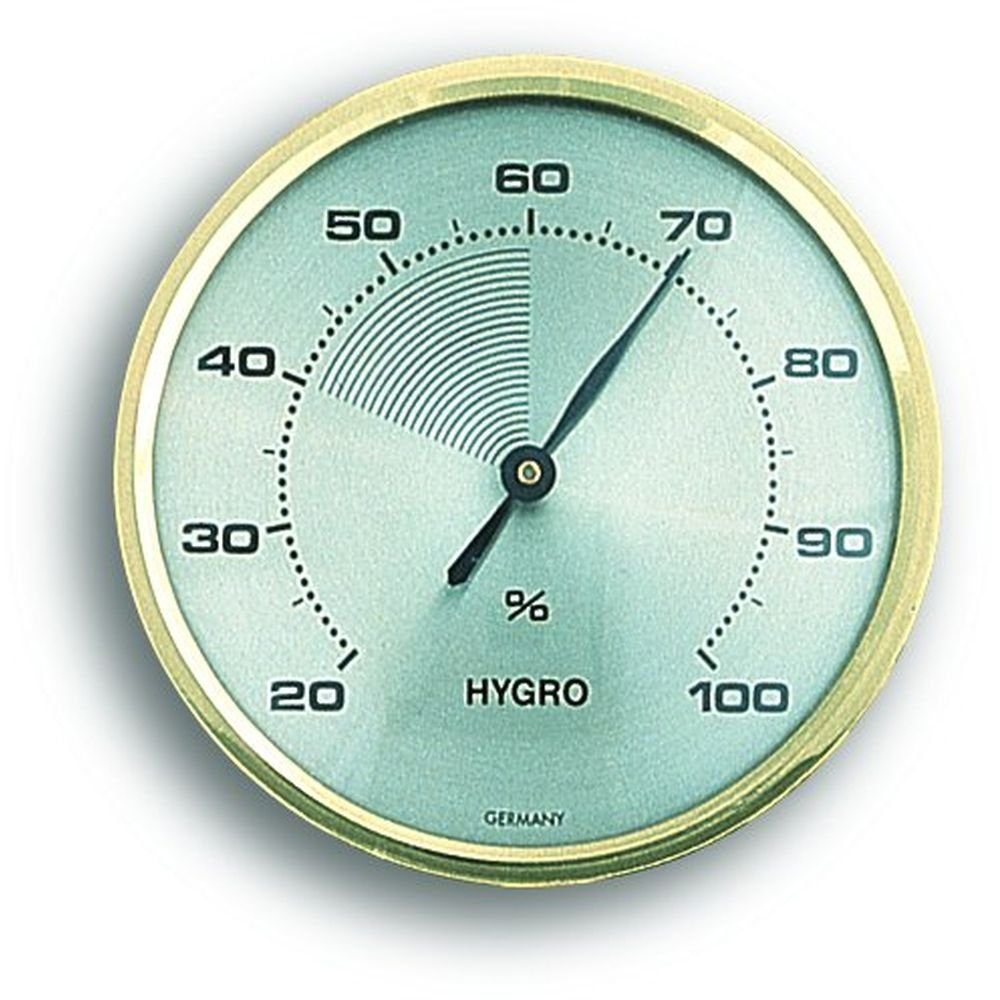 Brass Hygrometer 7.1cm - Thermometer Specialist