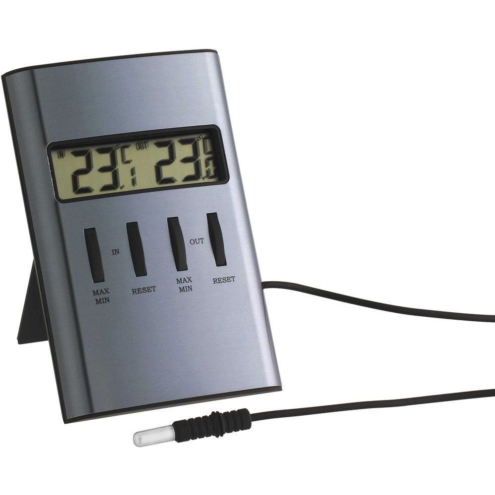Digital Indoor/Outadoor Thermometer With Cabled Probe 9.8cm - Thermometer Specialist