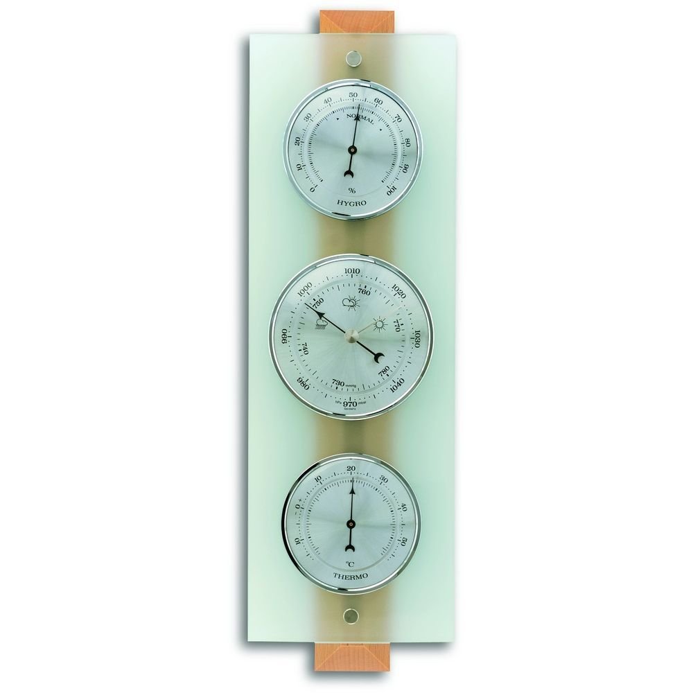 Frosted Glass Barometer 38.5cm - Thermometer Specialist