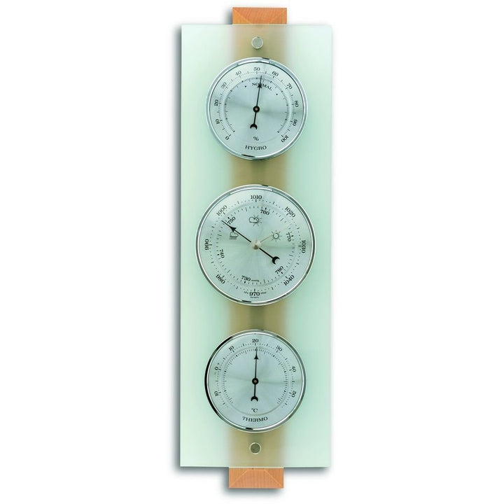 Frosted Glass Barometer 38.5cm - Thermometer Specialist
