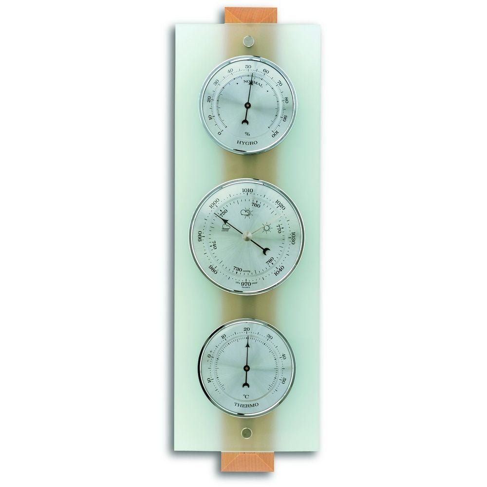 Frosted Glass Barometer 38.5cm - Thermometer Specialist