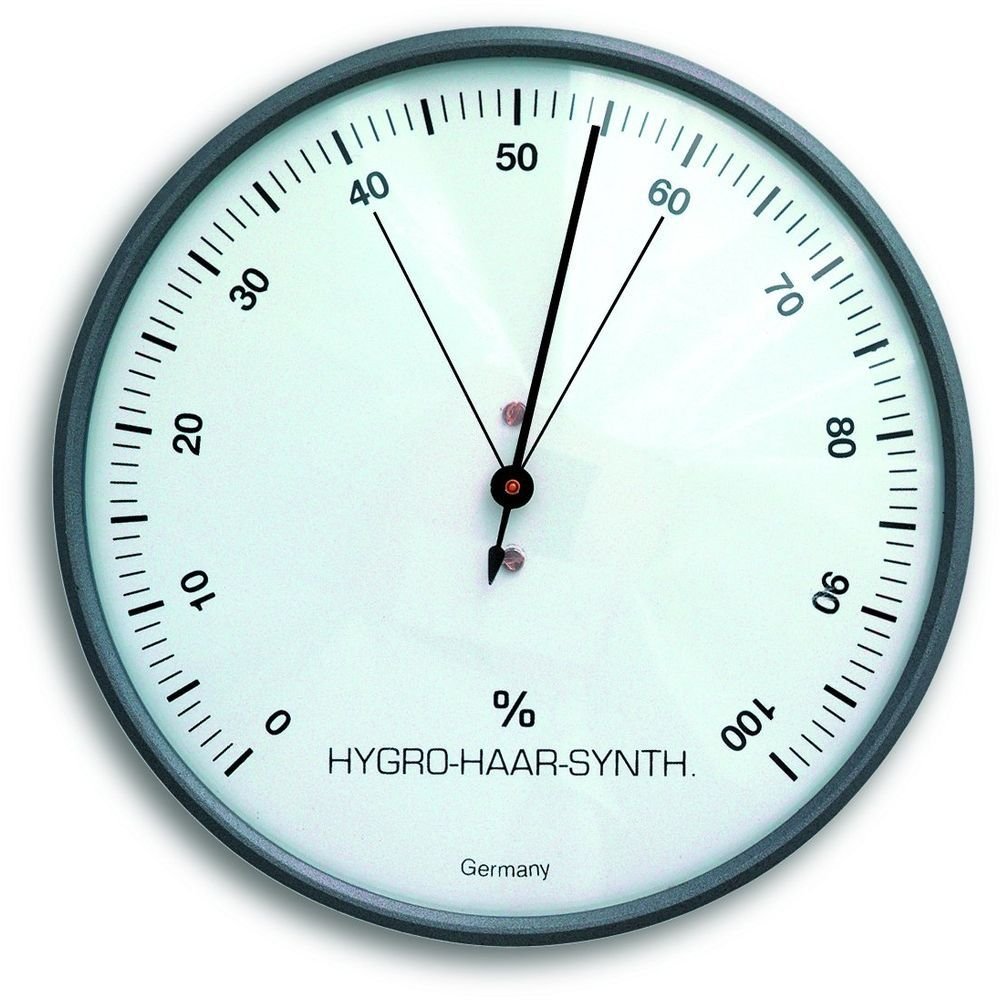 Grey Hair Hygrometer 10.3cm - Thermometer Specialist