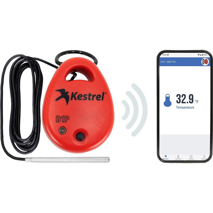 Kestrel DROP D1P Wireless Temperature Monitor and Data Logger with Submersible Probe - Thermometer Specialist