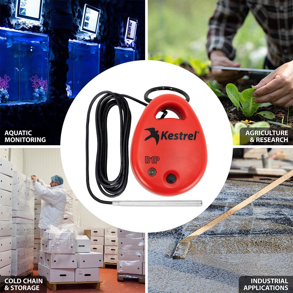 Kestrel DROP D1P Wireless Temperature Monitor and Data Logger with Submersible Probe - Thermometer Specialist