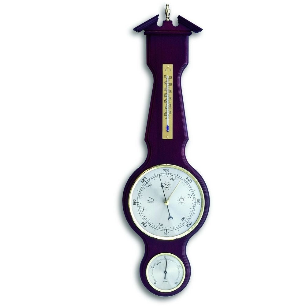 Mahogany Banjo Barometer 50cm - Thermometer Specialist