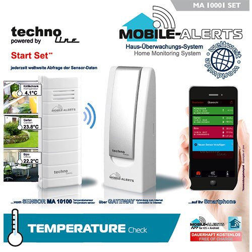 Mobile Alerts MA10001 Remote Temperature Monitoring System - Monitor via Mobile App - Thermometer Specialist