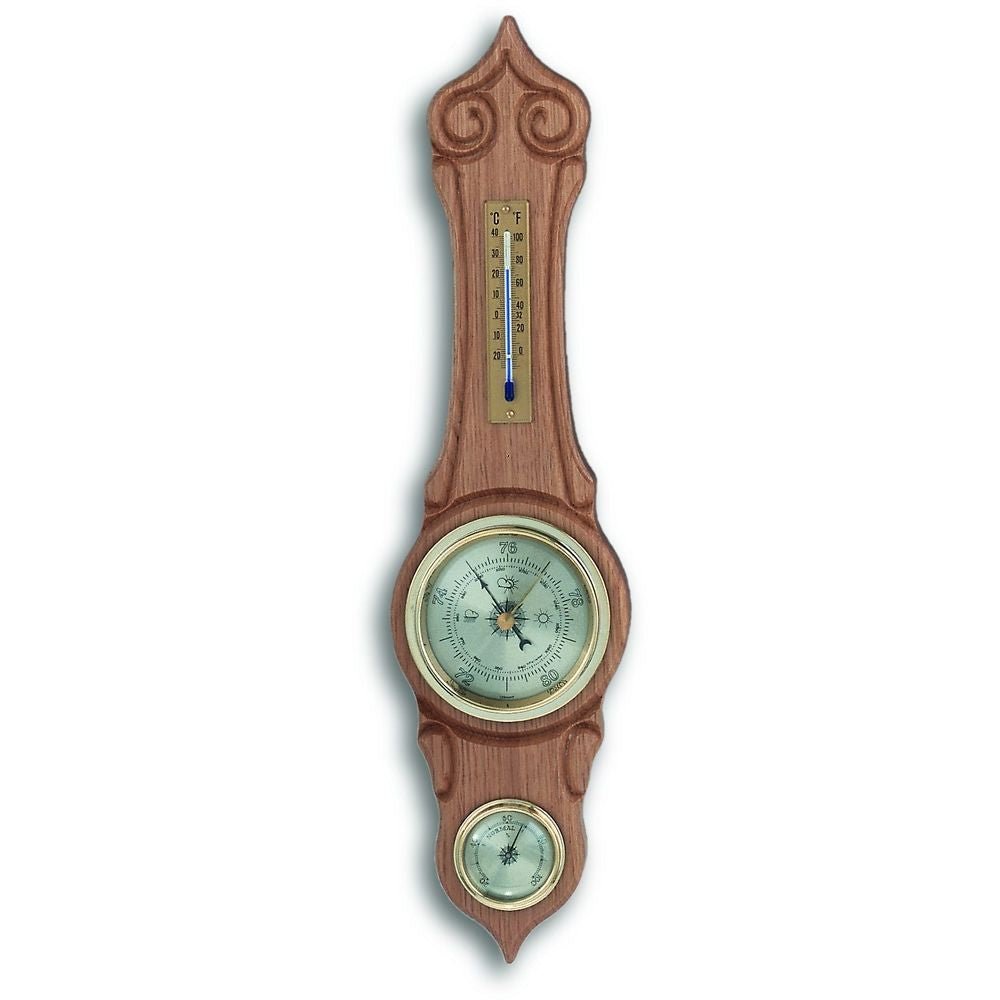Natural Banjo Barometer 42cm - Thermometer Specialist