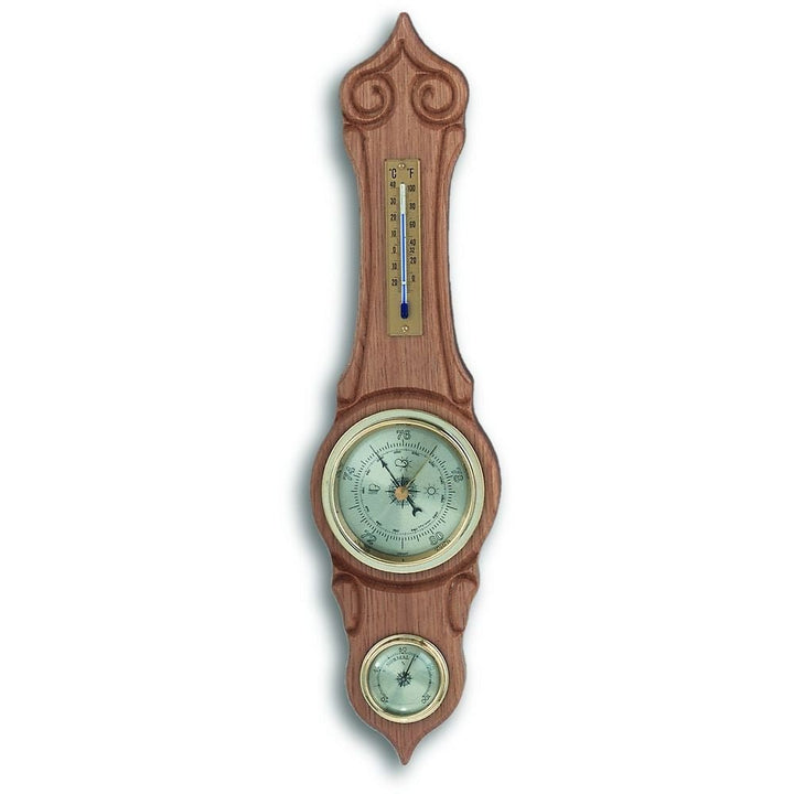 Natural Banjo Barometer 42cm - Thermometer Specialist