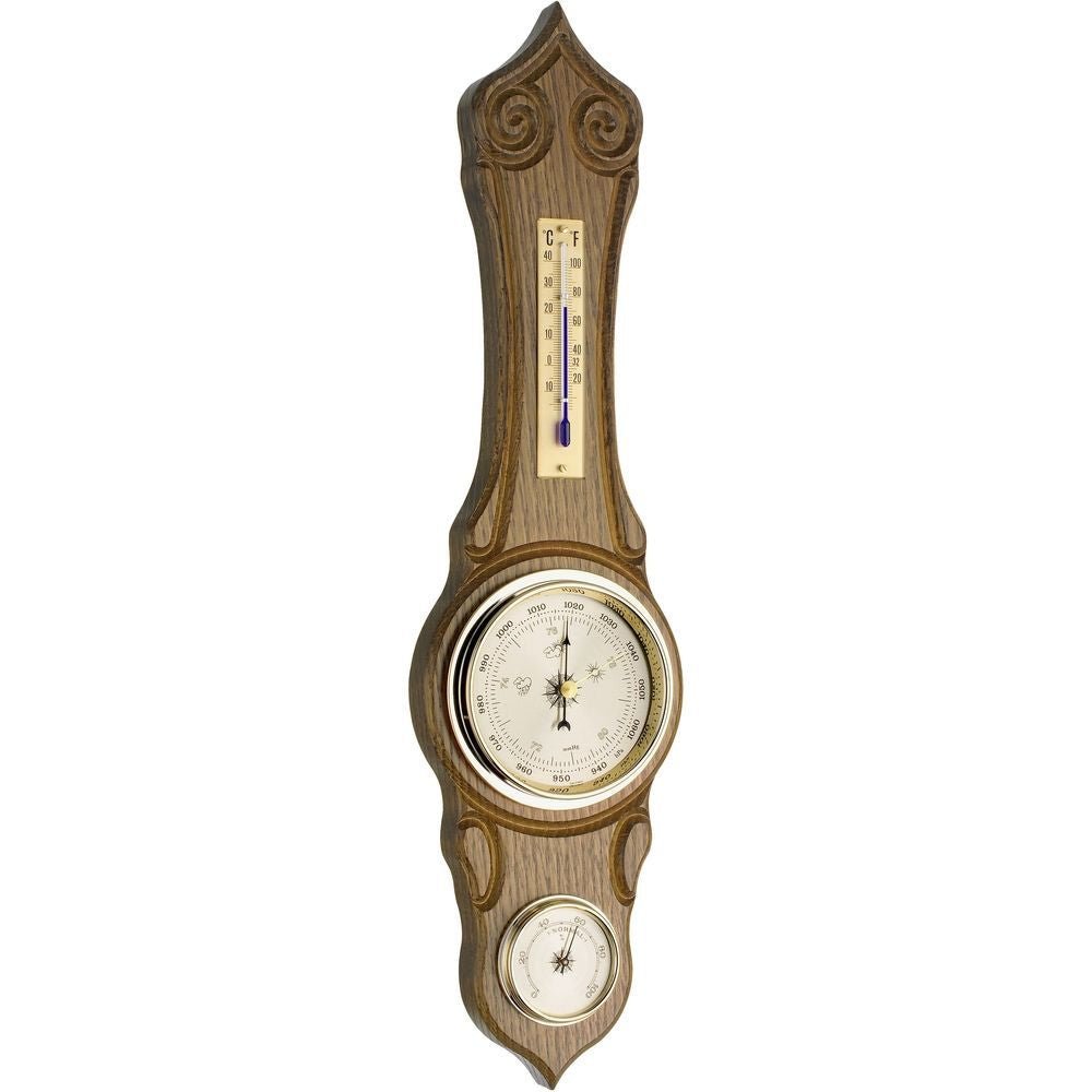 Oak Banjo Barometer 42cm - Thermometer Specialist