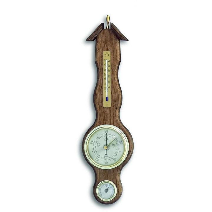 Oak Banjo Barometer 46cm - Thermometer Specialist