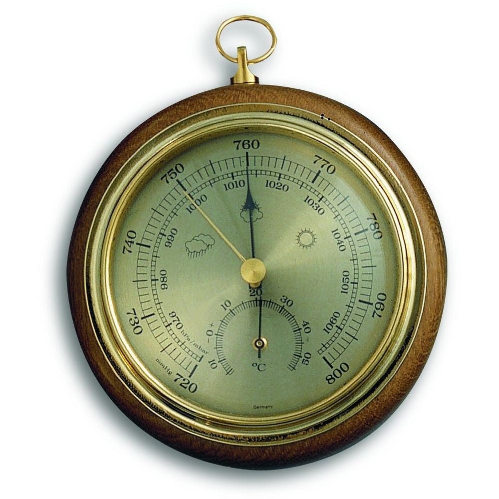 Oak Barometer 13.5cm - Thermometer Specialist