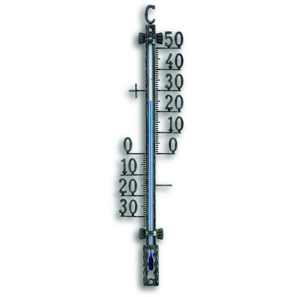 Outdoor Antique Tin Metal Thermometer 27.5cm - Thermometer Specialist