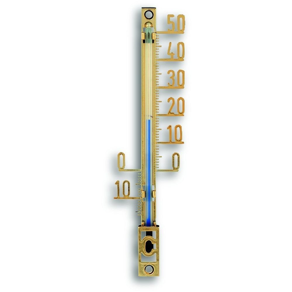 Outdoor Gold Plastic Thermometer 10.4cm - Thermometer Specialist