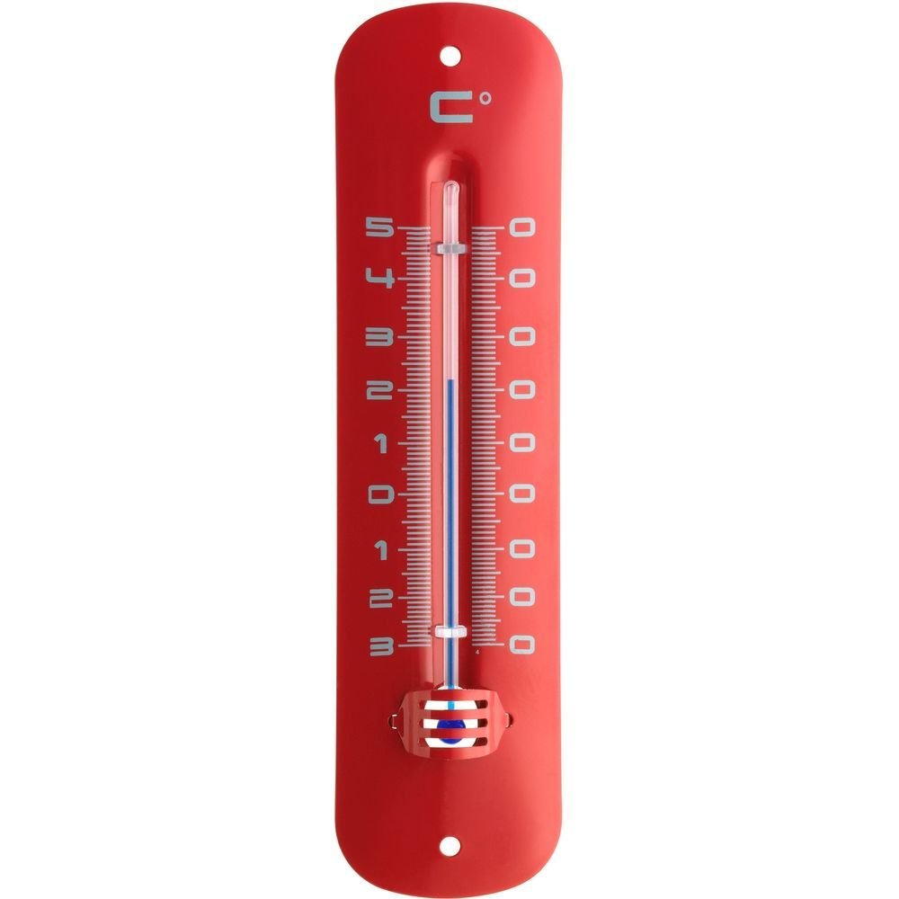 Red Indoor/Outdoor Thermometer 19cm - Thermometer Specialist