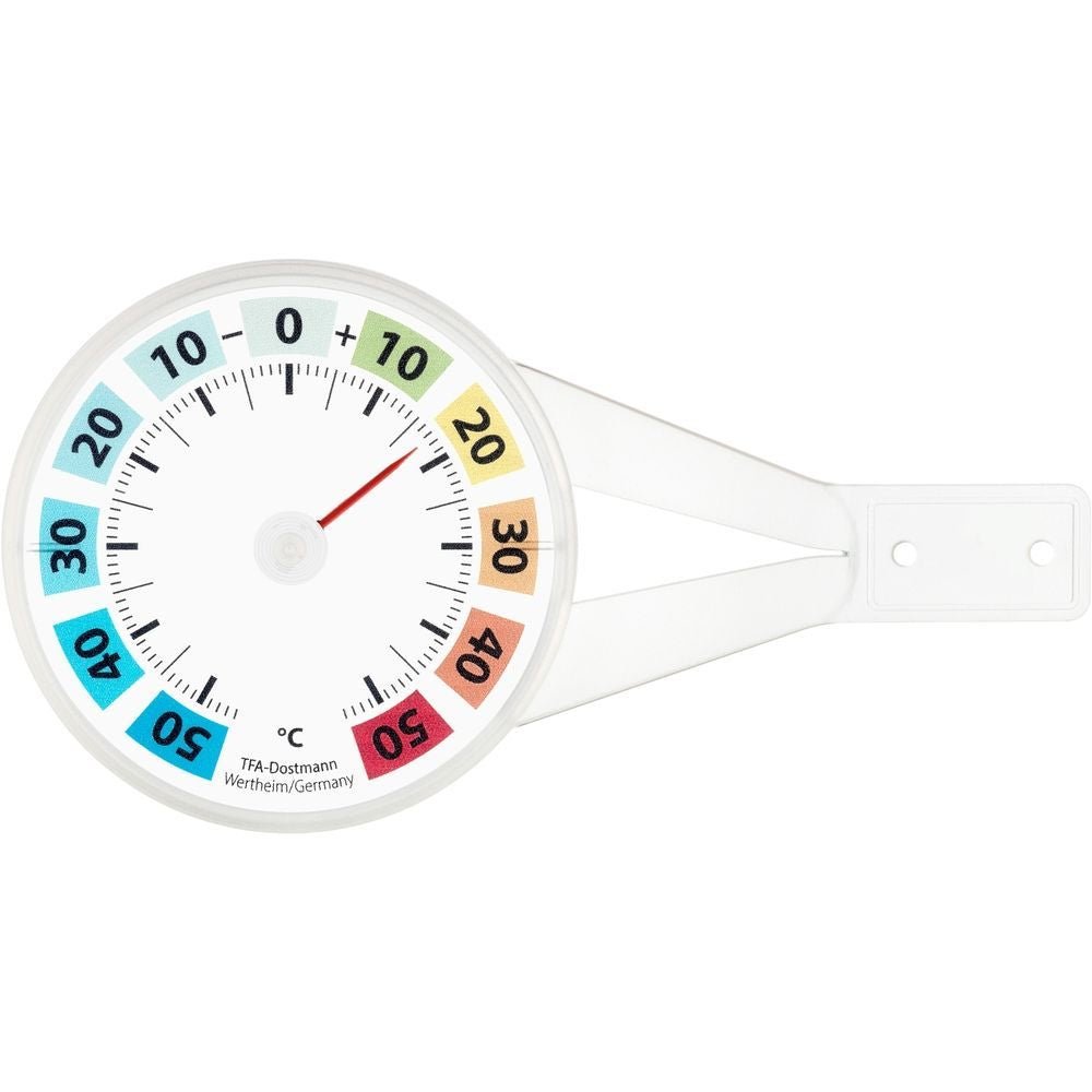 Round Coloured Window Thermometer 8cm - Thermometer Specialist
