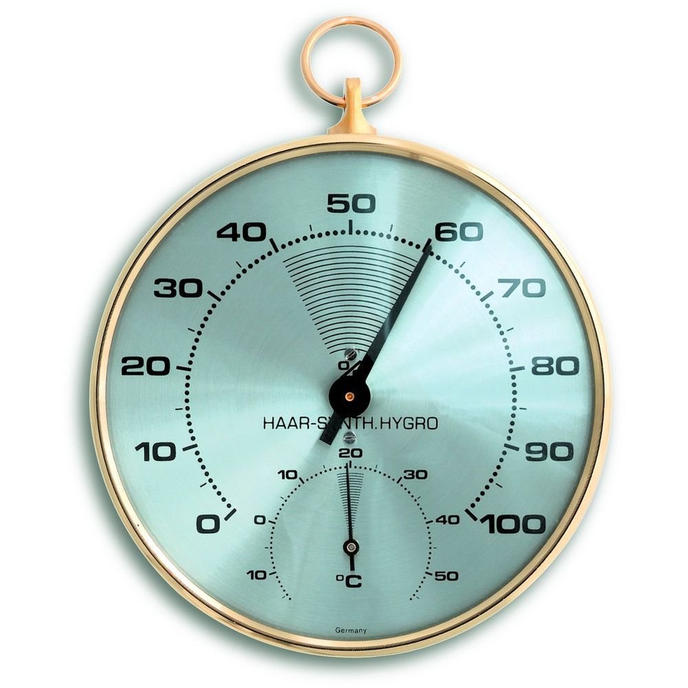 Thermo-Hygrometer Hair Synthetic 10.2cm - Thermometer Specialist