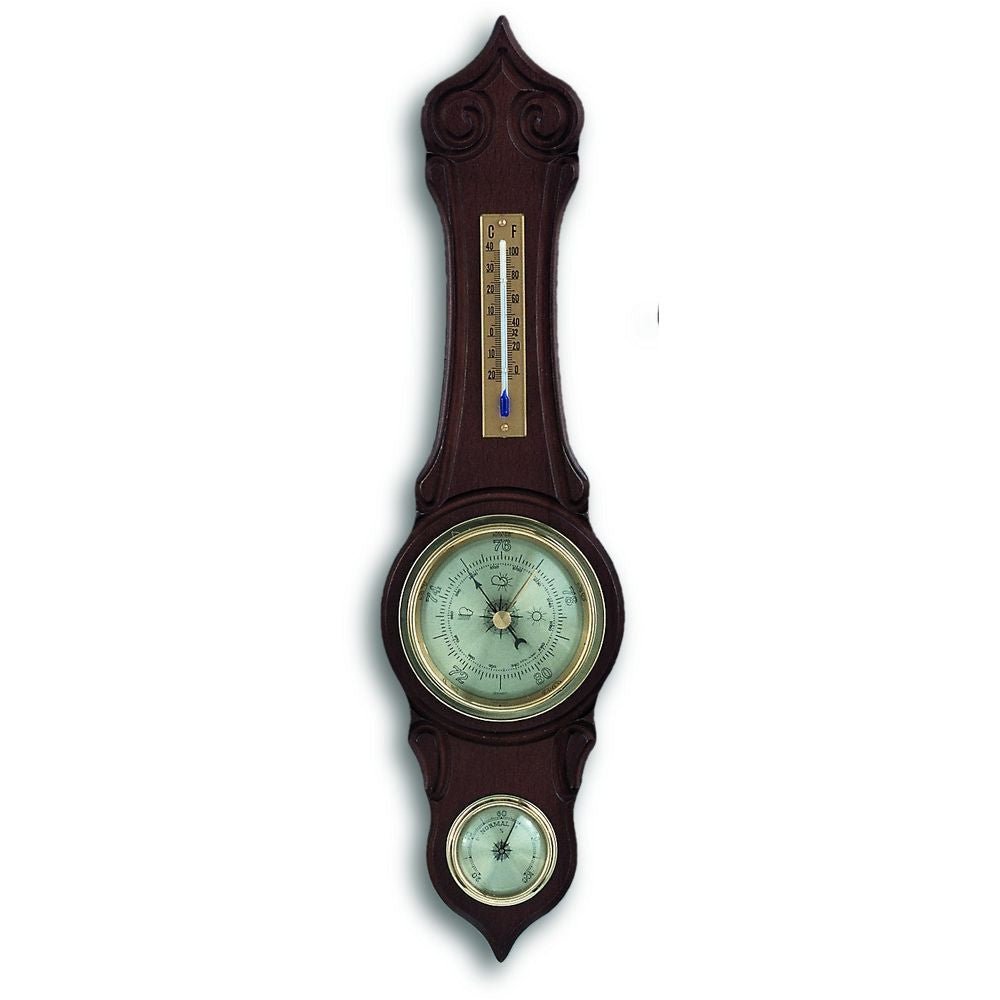Walnut Banjo Barometer 42cm - Thermometer Specialist