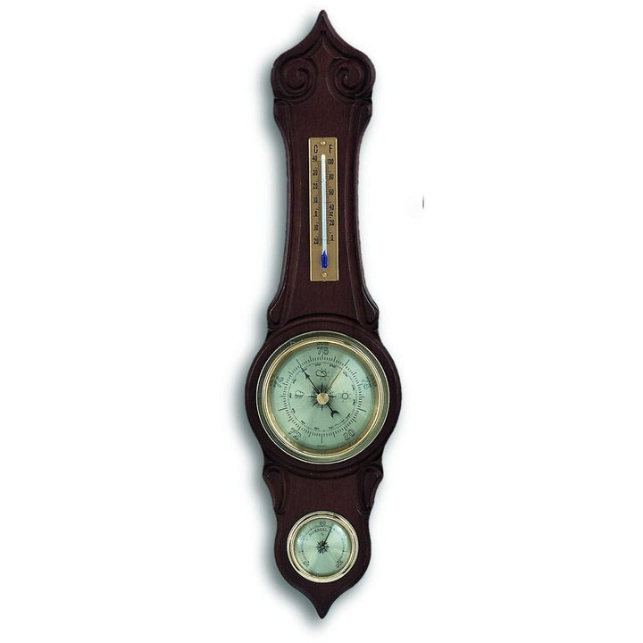 Walnut Banjo Barometer 42cm - Thermometer Specialist