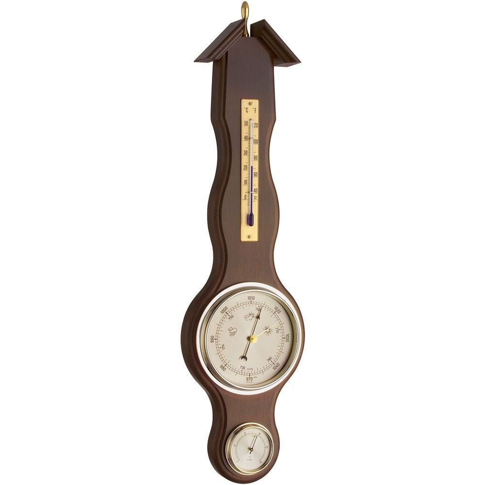 Walnut Banjo Barometer 46cm - Thermometer Specialist