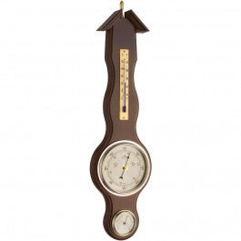 Walnut Banjo Barometer 46cm - Thermometer Specialist