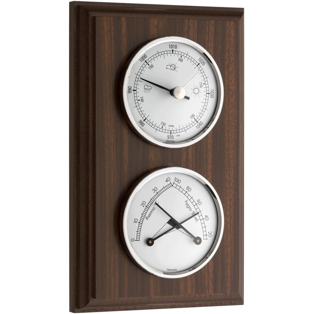 Walnut Barometer 19.5cm - Thermometer Specialist