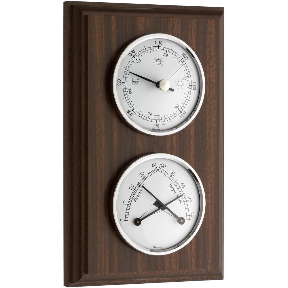 Walnut Barometer 19.5cm - Thermometer Specialist