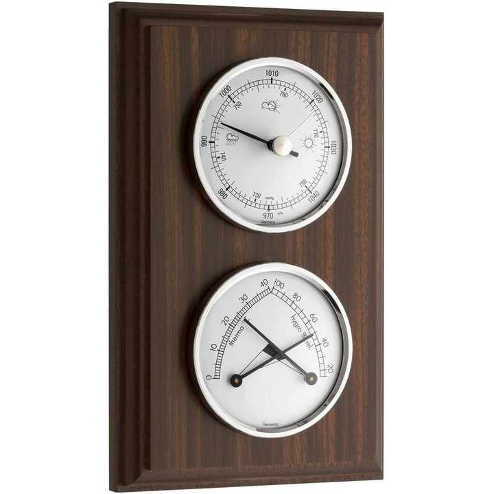 Walnut Barometer 19.5cm - Thermometer Specialist