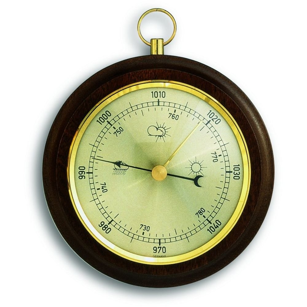 Walnut Barometer 19.5cm - Thermometer Specialist