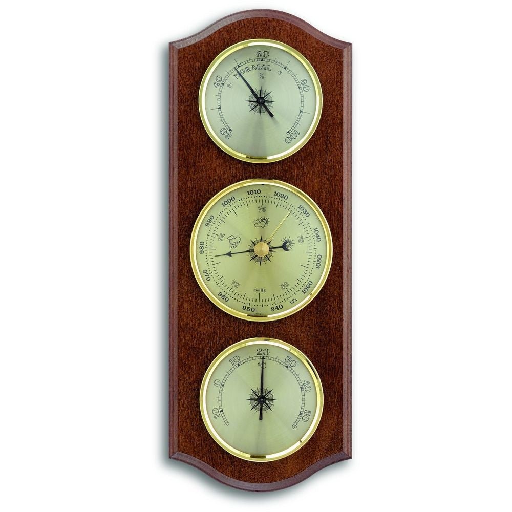 Walnut Barometer 27.5cm - Thermometer Specialist