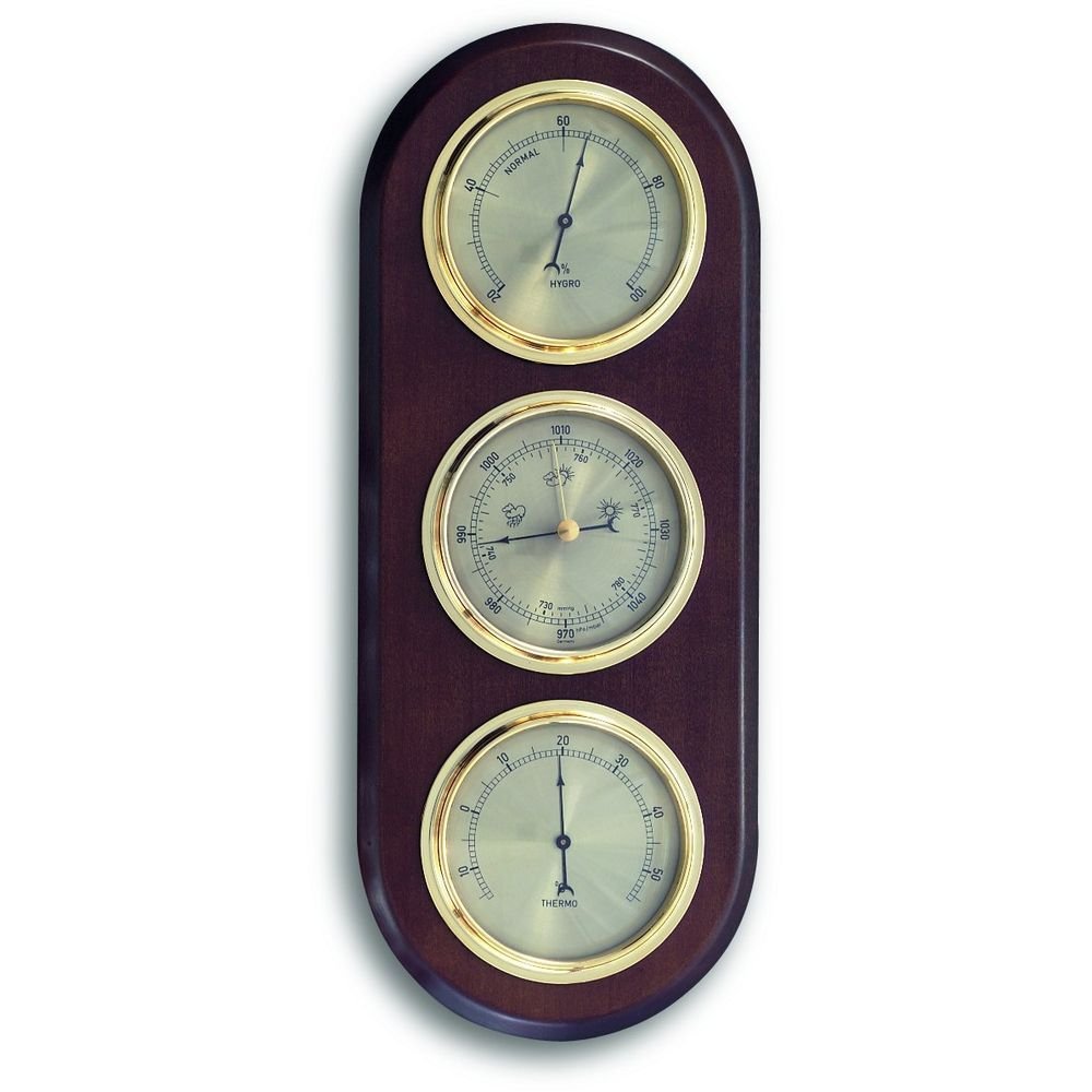 Walnut Barometer 38.5cm - Thermometer Specialist
