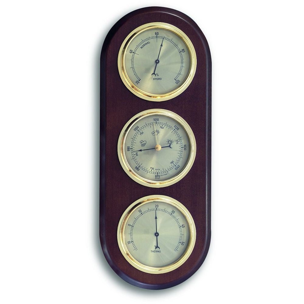 Walnut Barometer 38.5cm - Thermometer Specialist