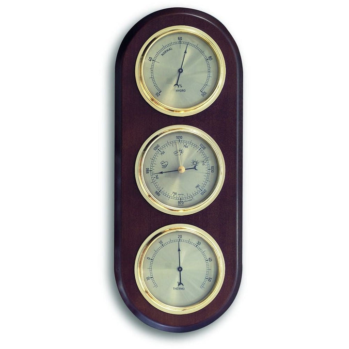 Walnut Barometer 38.5cm - Thermometer Specialist