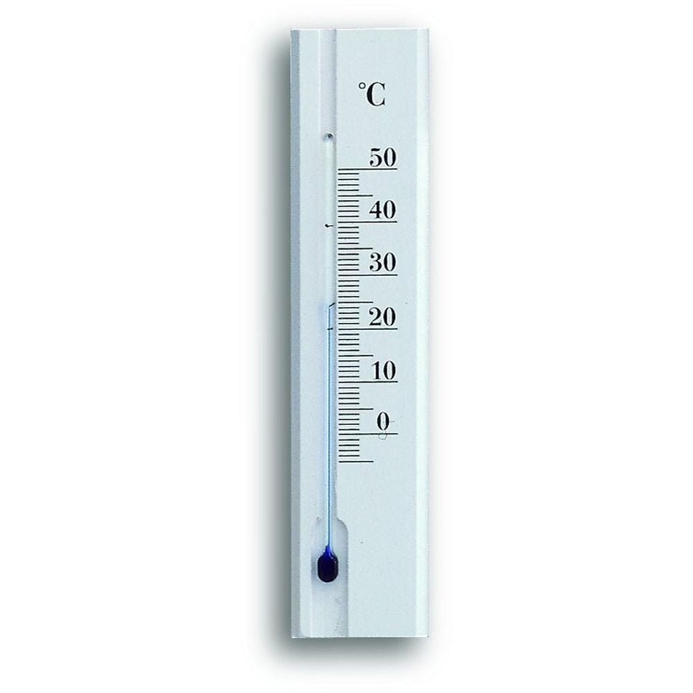 White Varnished Indoor Thermometer 15.2cm - Thermometer Specialist